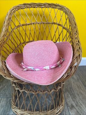 Summer Straw Floppy Hat JHats Wide Brim Pink